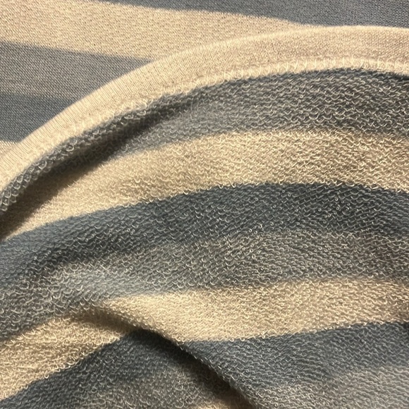 Sugarfox Blue Striped Top with Ruffle Sleeve - Picture 5 of 5